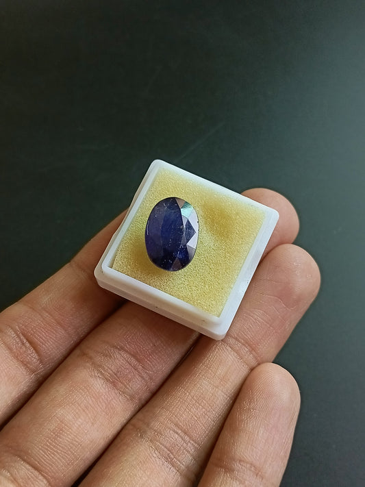 Beautiful Natural Africa Blue Sapphire (Neelam) Gemstone 11.90 CT