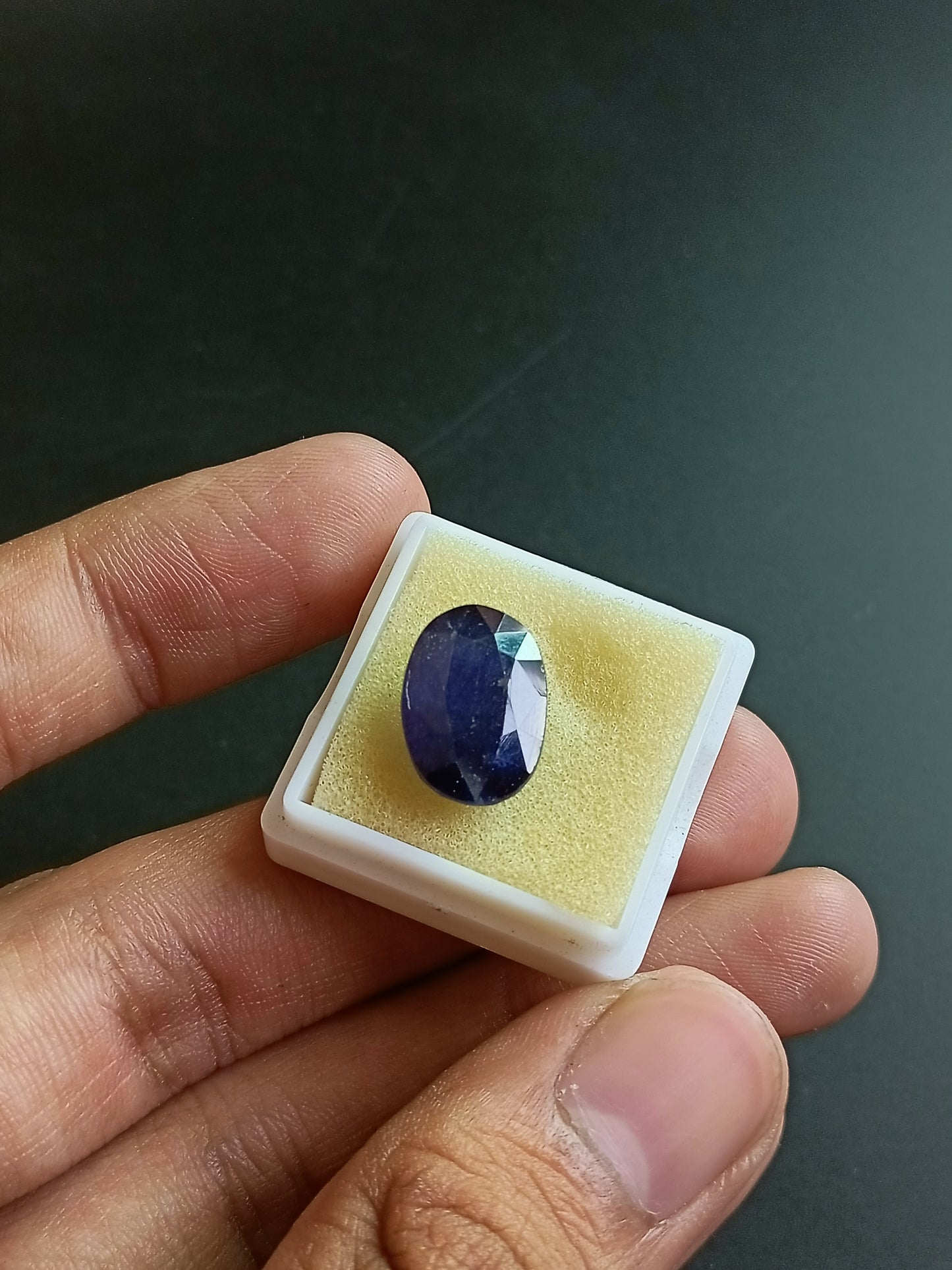 Beautiful Natural Africa Blue Sapphire (Neelam) Gemstone 11.90 CT