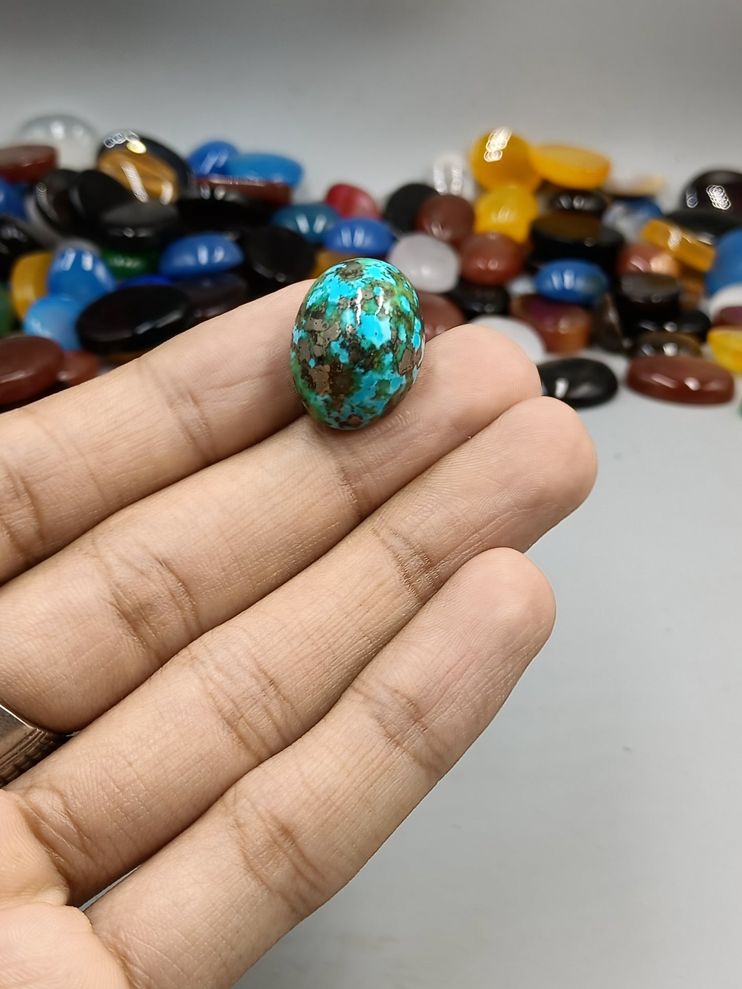 Beautiful Natural Irani feroza (turquoise) Stone