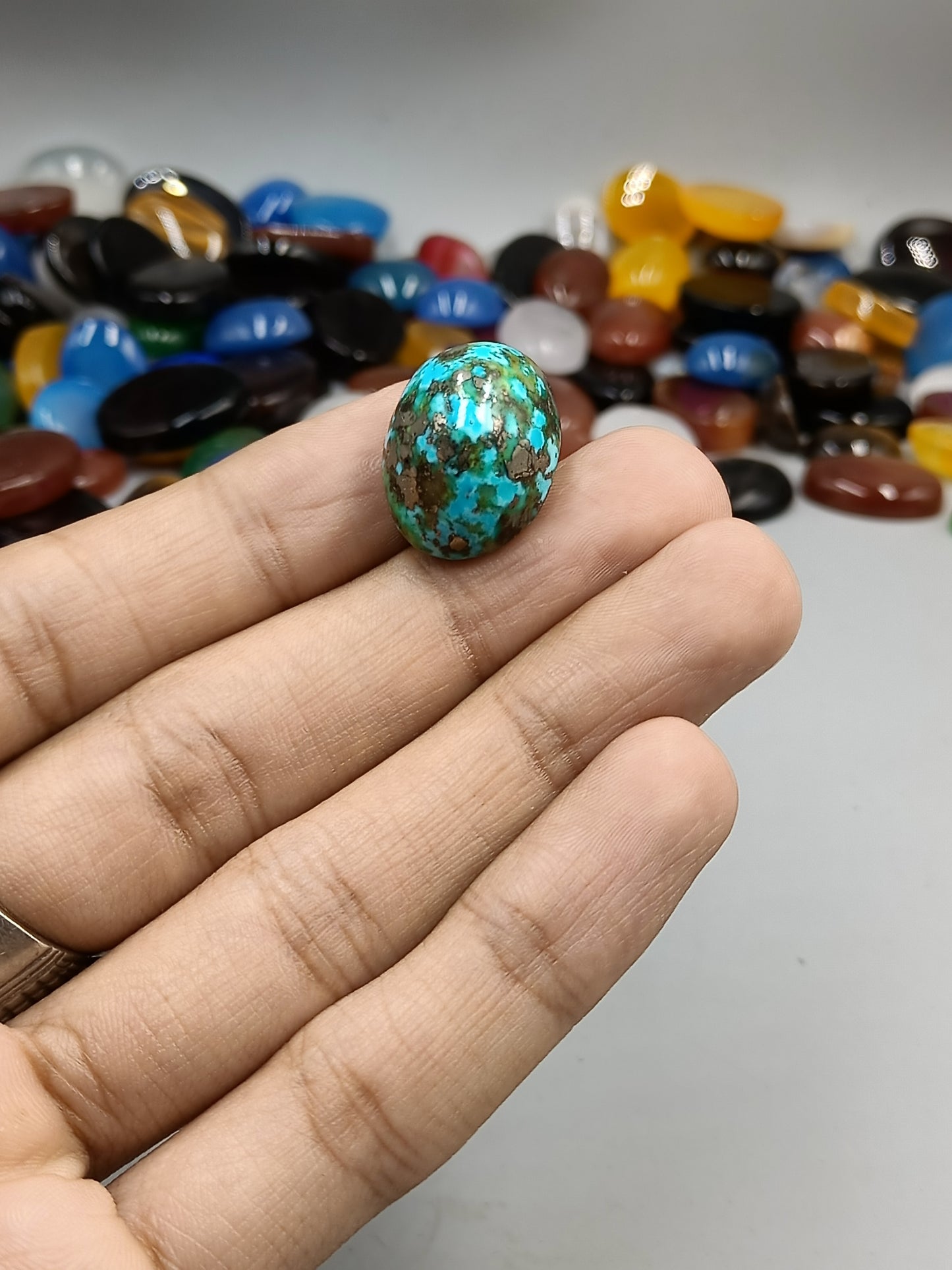 Beautiful Natural Irani feroza (turquoise) Stone